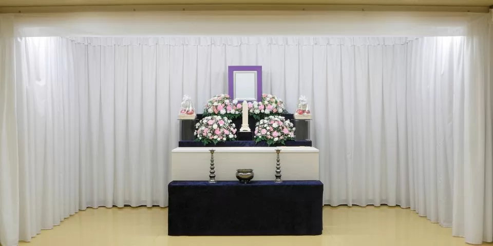 一般葬プラン愛典40の祭壇